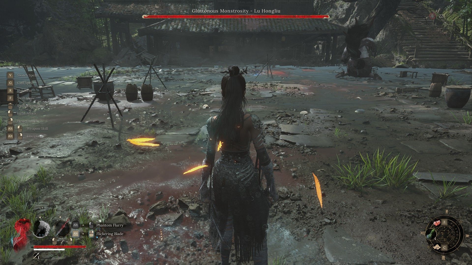 Lu Hongliu boss fight (Image via 505 Games)